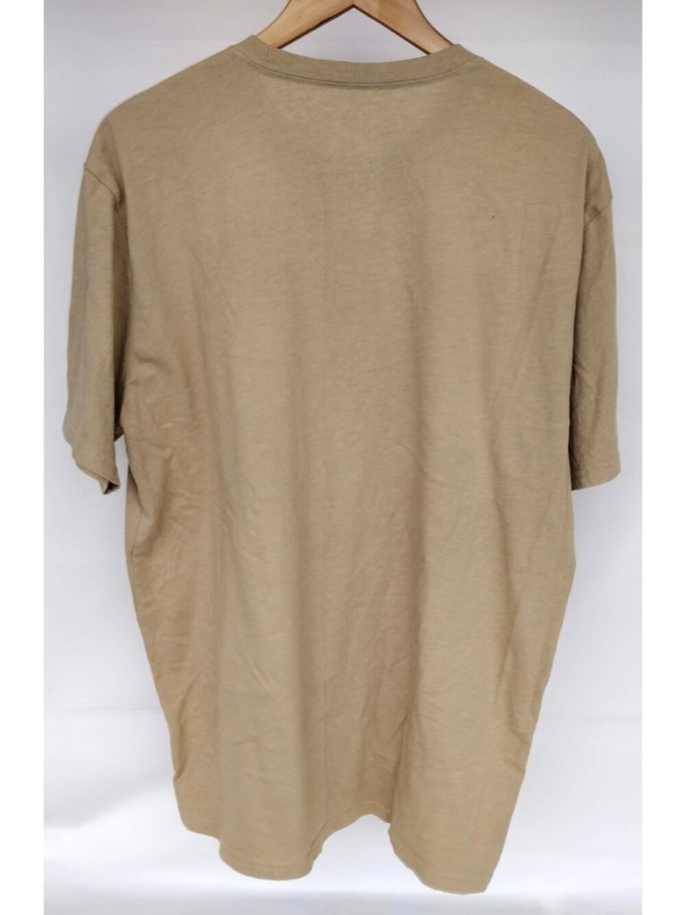 The North Face Shirt Mens XL Tan Large Logo Graphic Short Sleeve Casual Tee - Picture 3 of 6